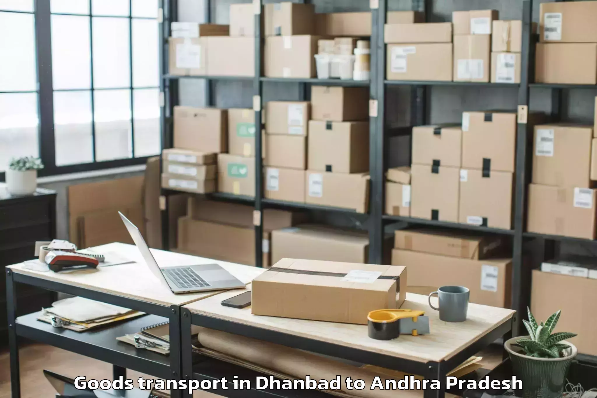 Discover Dhanbad to Gollapalli Goods Transport